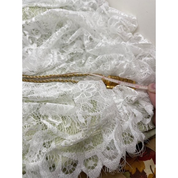 Vintage Gold Tone Rectangle Wire Pendant Spiral Chain Necklace - Picture 5 of 6